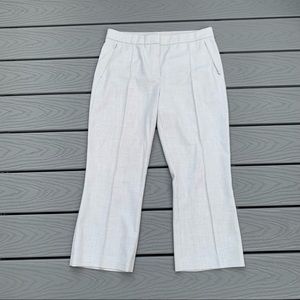 Elie Tahari Cropped flat front slash pockets Geometric Print Women's Size 8